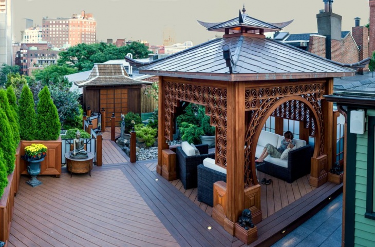 chinese rooftop deck design
