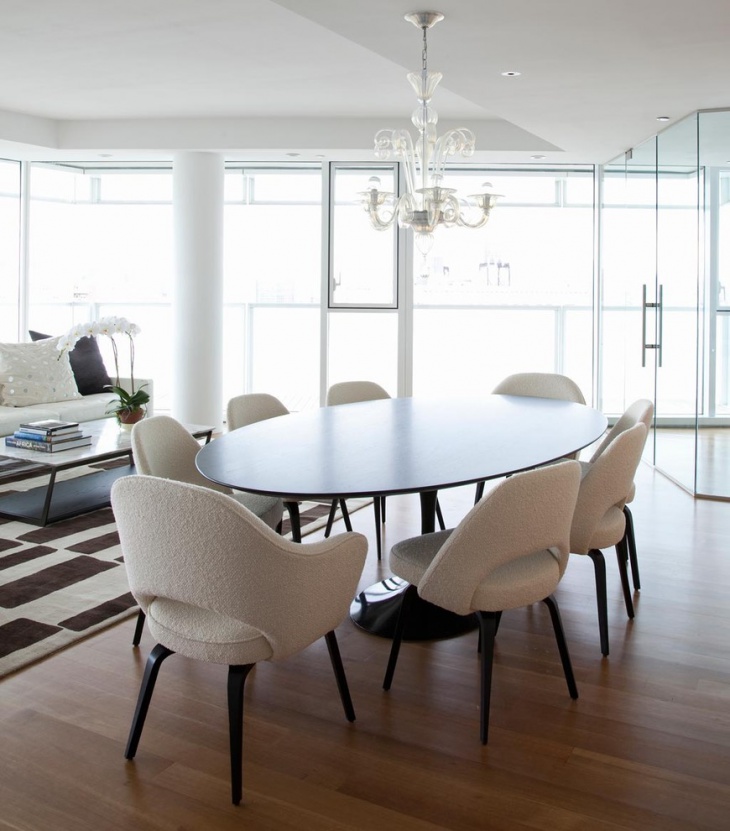 17+ Oval Dining Table Designs, Ideas | Design Trends - Premium PSD