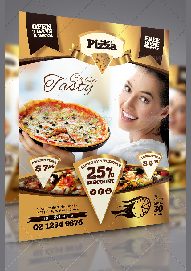 Modern Pizzeria Flyer
