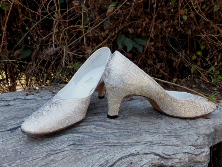 vintage designer bridal shoes