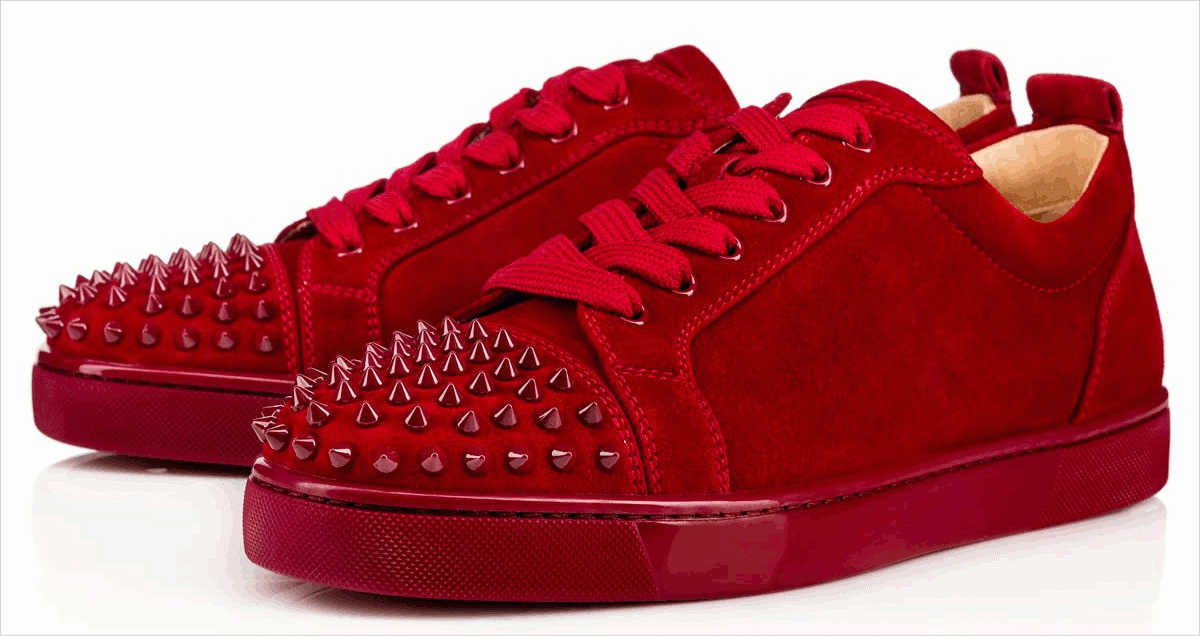 christian louboutin mens spiky sneakers