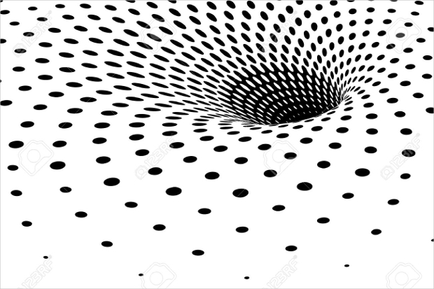 black and white halftone pattern
