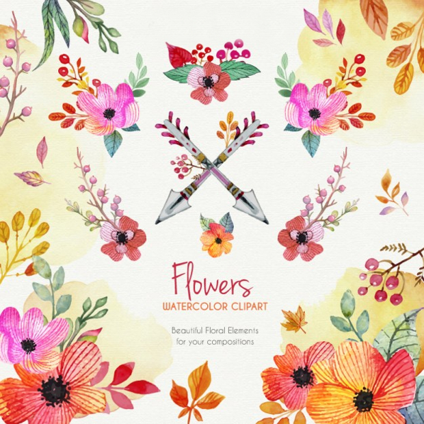 floral clipart designs