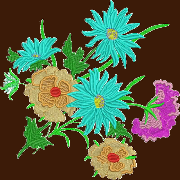floral embroidery design 