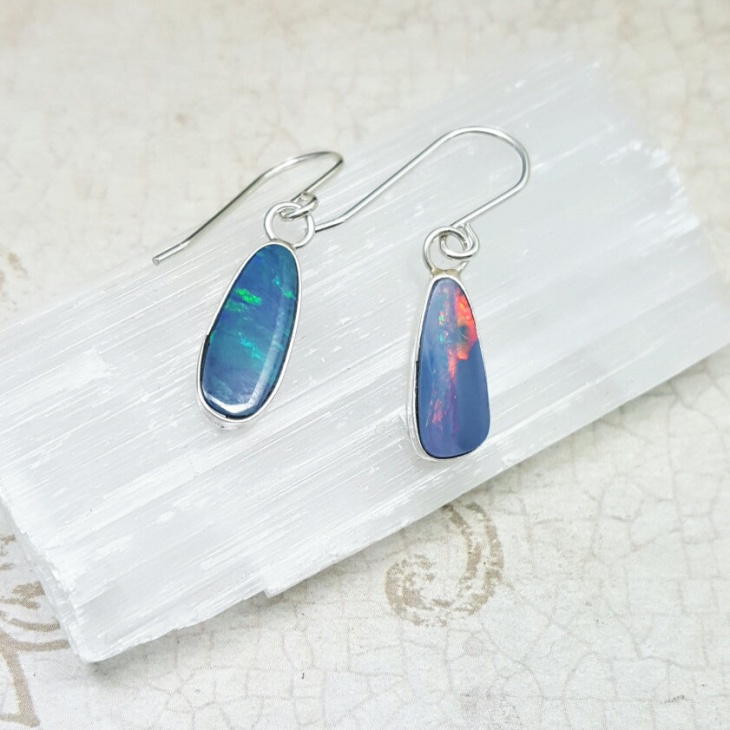 bithstone opal earrings