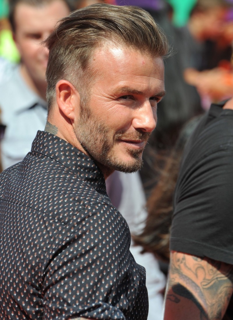 david beckham shaved comb over hairstyle