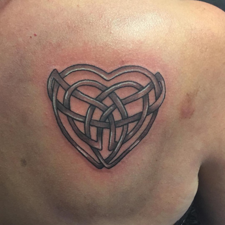 Celtic Heart / Celtic Heart Engraved Pebble - Symbol of Love