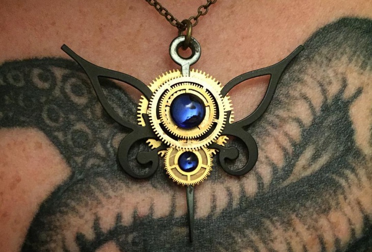 steampunk butterfly jewelry