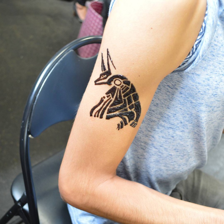 henna arm tattoo for men