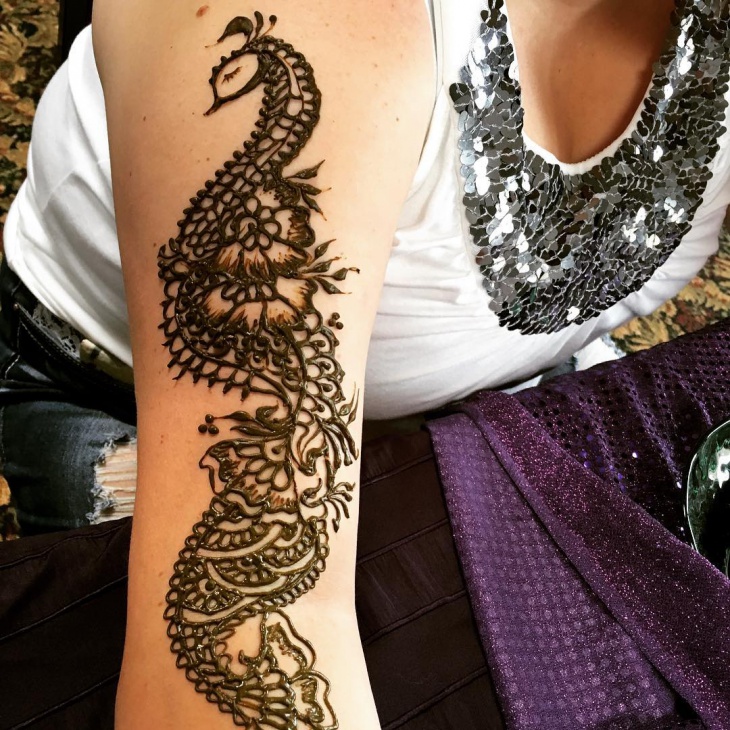 henna half sleeve tattoo design