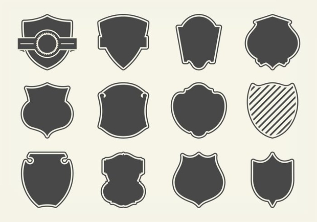 vector shield shapes