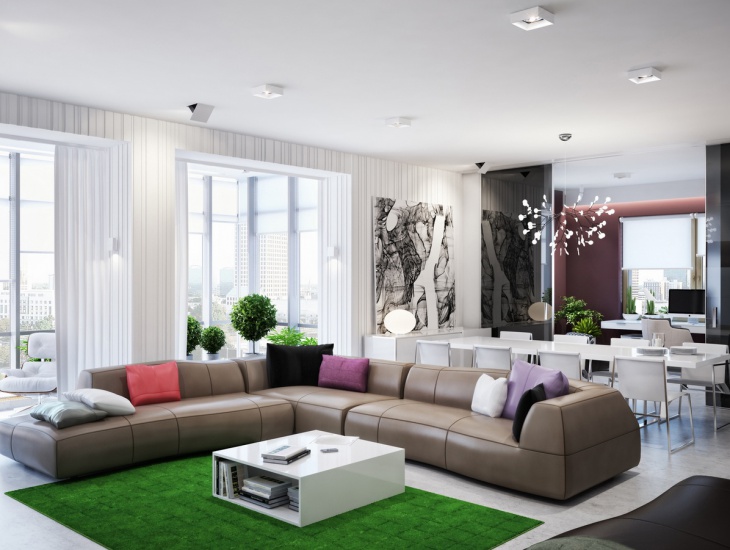 living room l shaped interior design