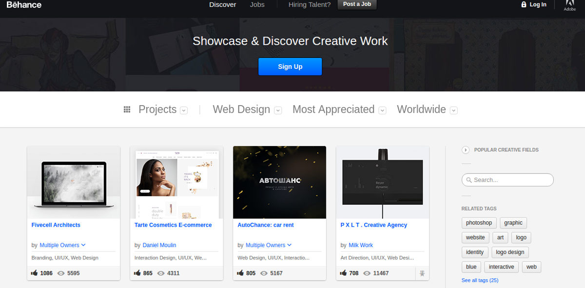 behance discover
