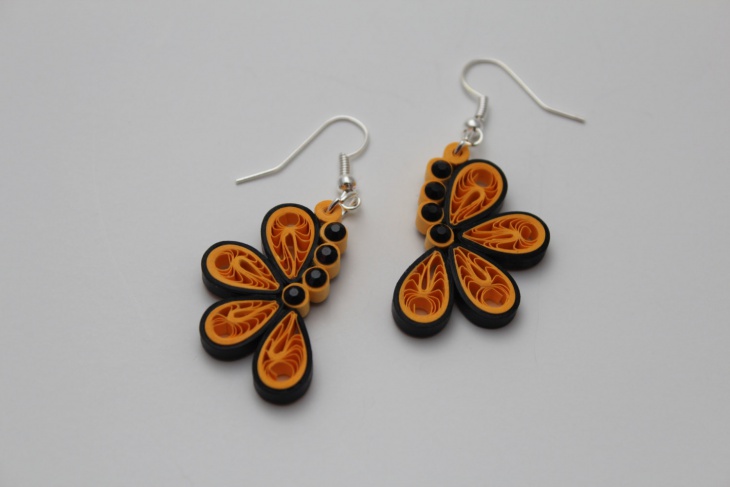 paper quilling earrings design