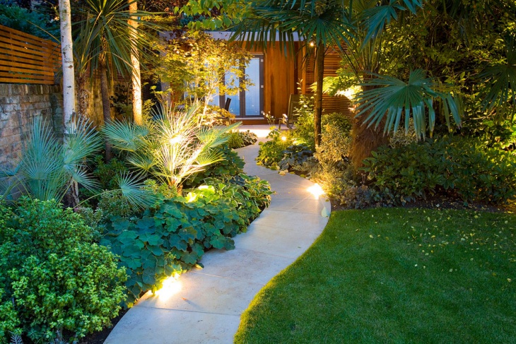 home made garden lighting