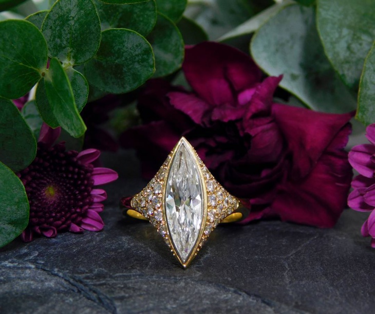 marquise engagement ring design