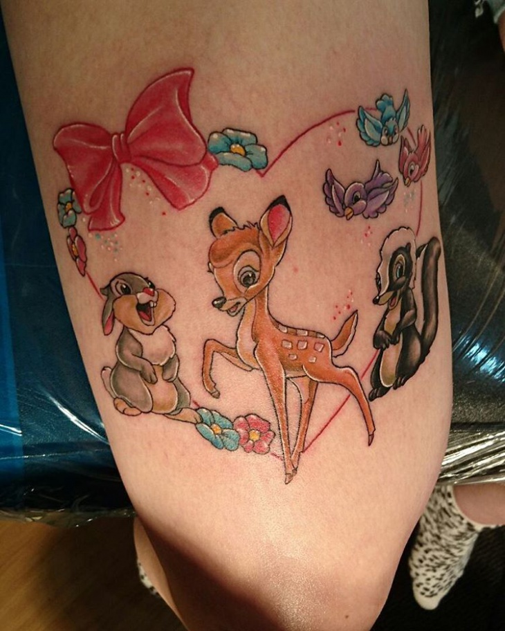 fawn and bambi tattoo