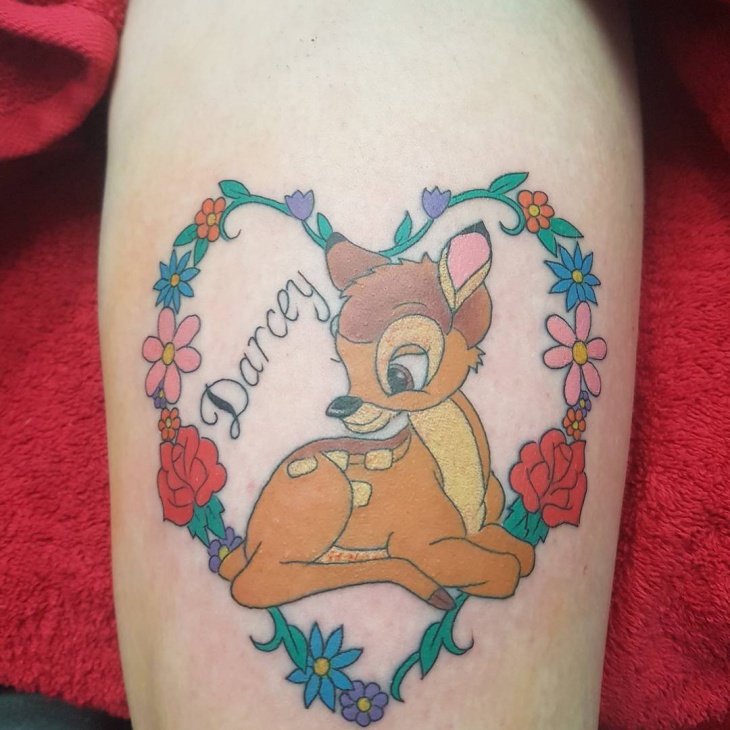 girly bambi tattoo