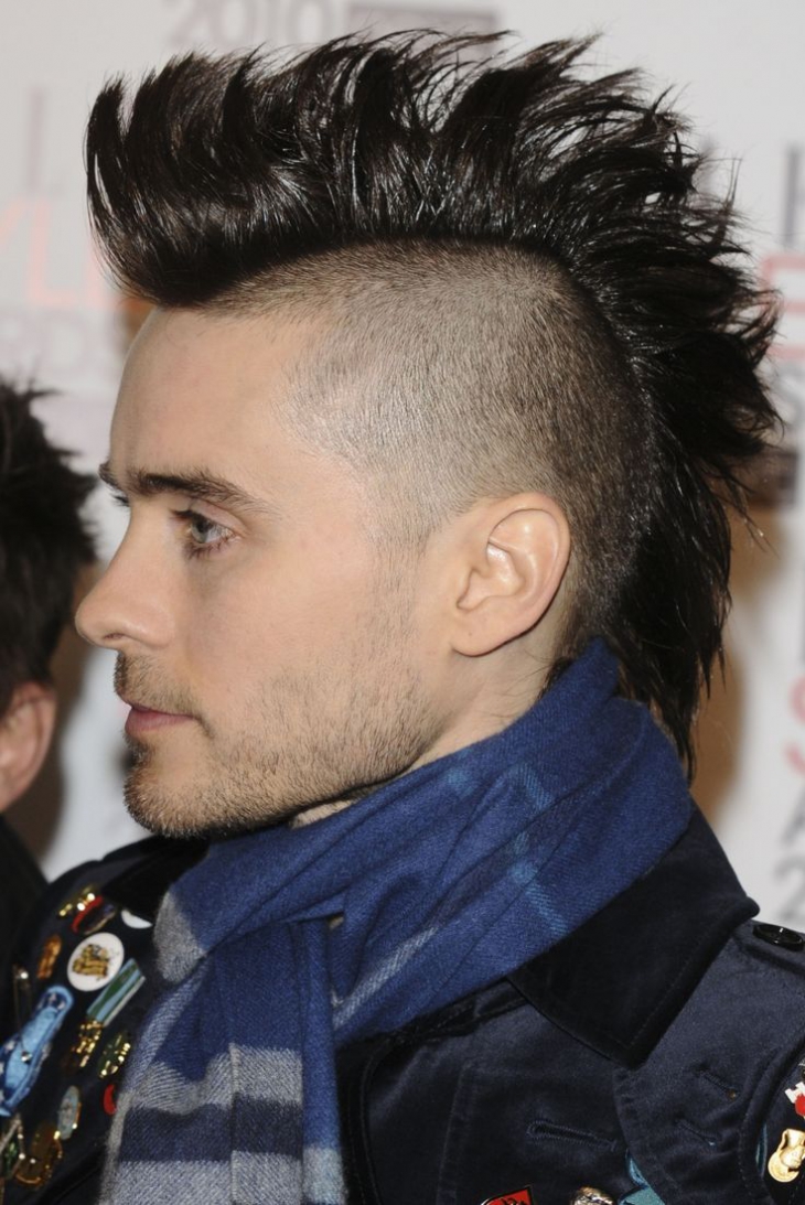 jared leto mohawk hairstyle for men