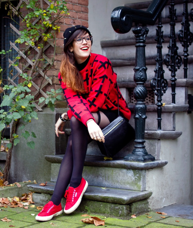 grunge outfit idea for winter1