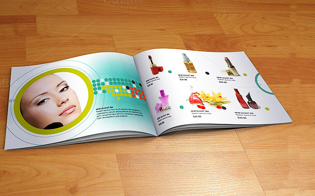 beauty product brochure design