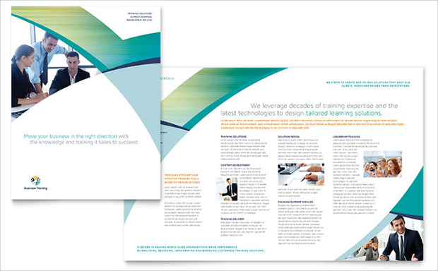 corporate training brochure design