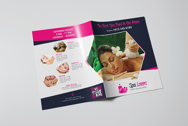 beauty spa brochure design