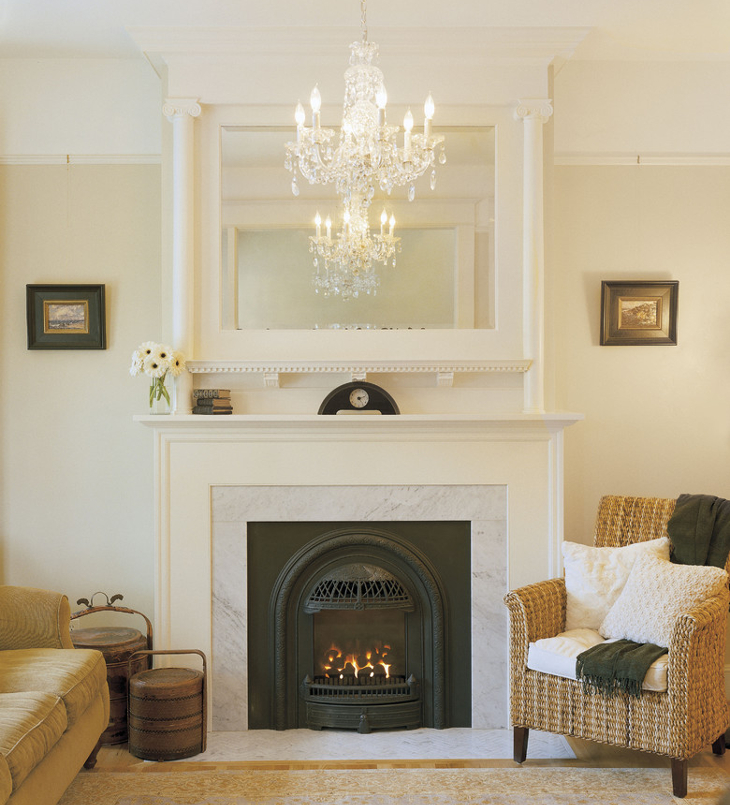 traditional gas fireplace design