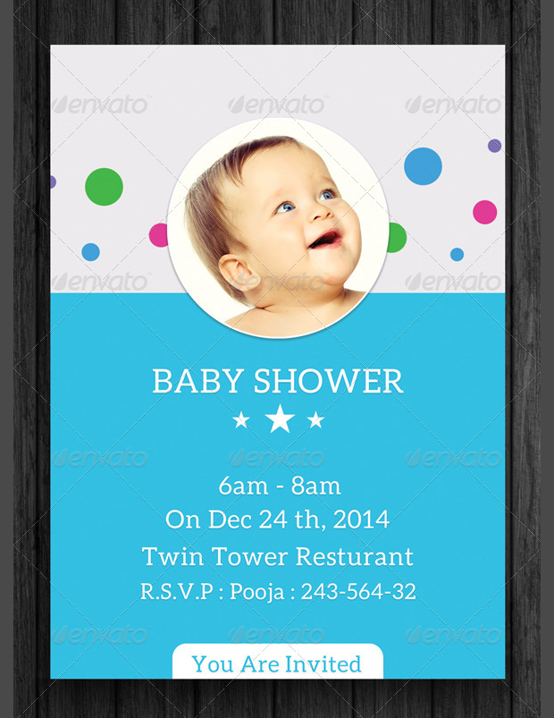 Printable Photo Baby Shower Invitation