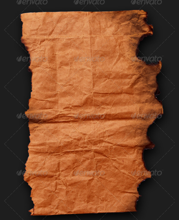 wrinkled burnt paper texture