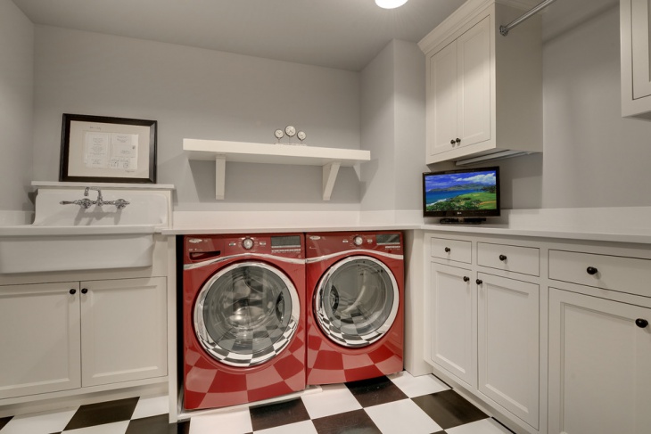 modern farmhouse laundry room design