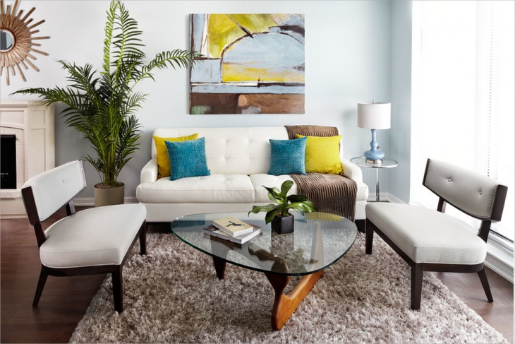 eclectic apartment living room design
