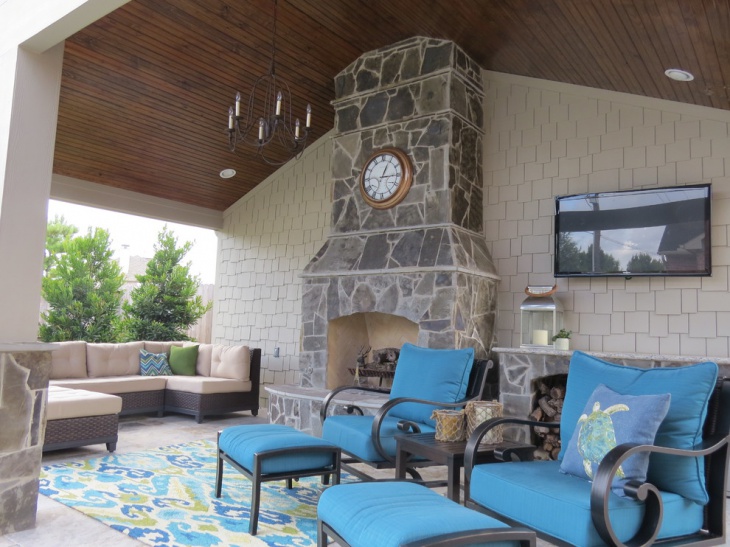 outdoor living room design