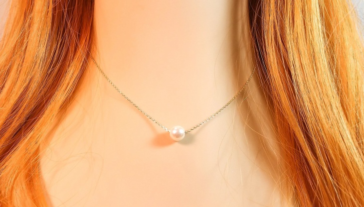 single pearl necklace design