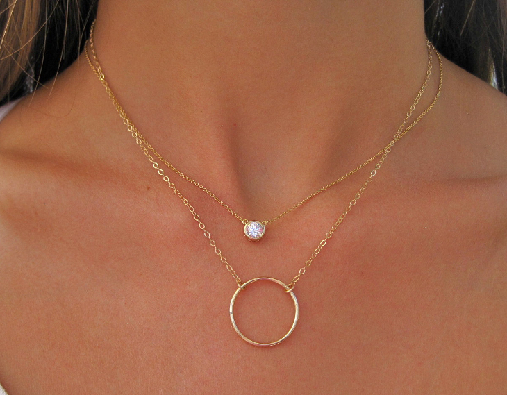 diamond solitaire necklace design1