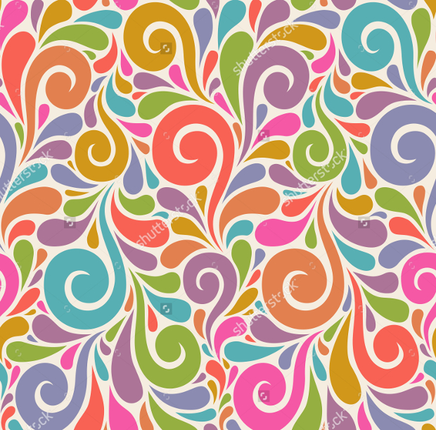 floral swirl pattern design