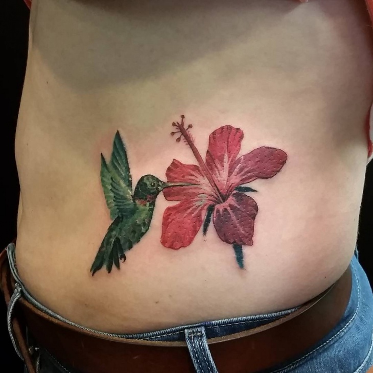 hibiscus flower tattoo for men