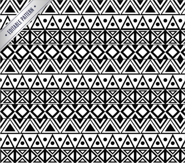 ethnic monochrome pattern design1