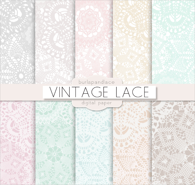 vintage lace pattern design