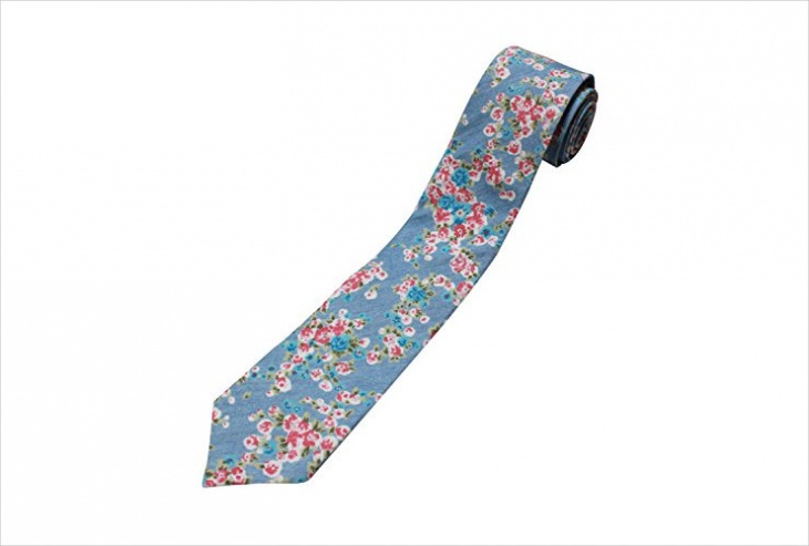 floral print necktie design for men