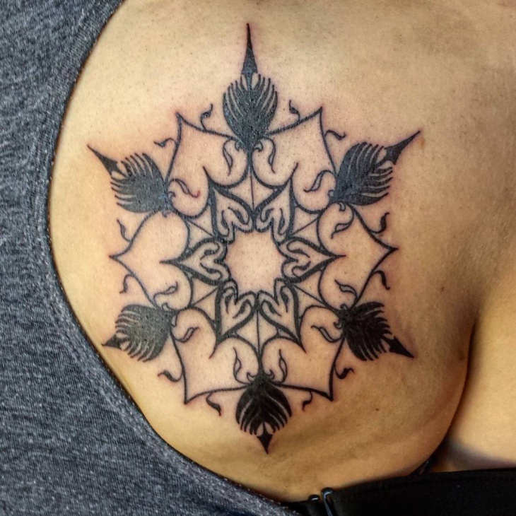 simple psychedelic tattoo