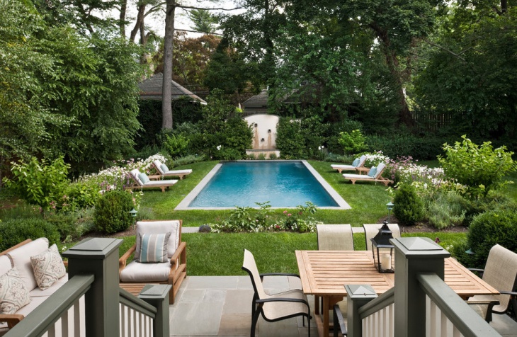 outdoor garden pool design