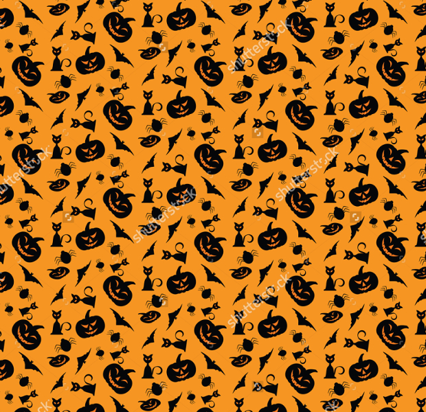halloween seamless pattern design
