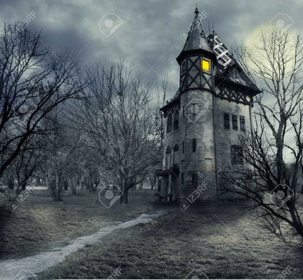 halloween haunted house photography
