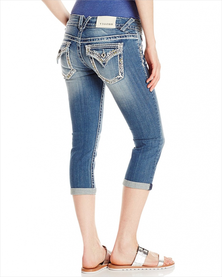 rhinestone embellished jeans