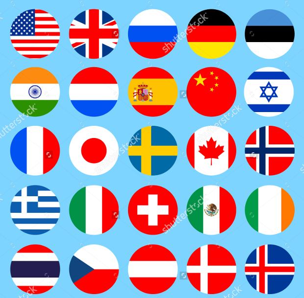 flat flag icons