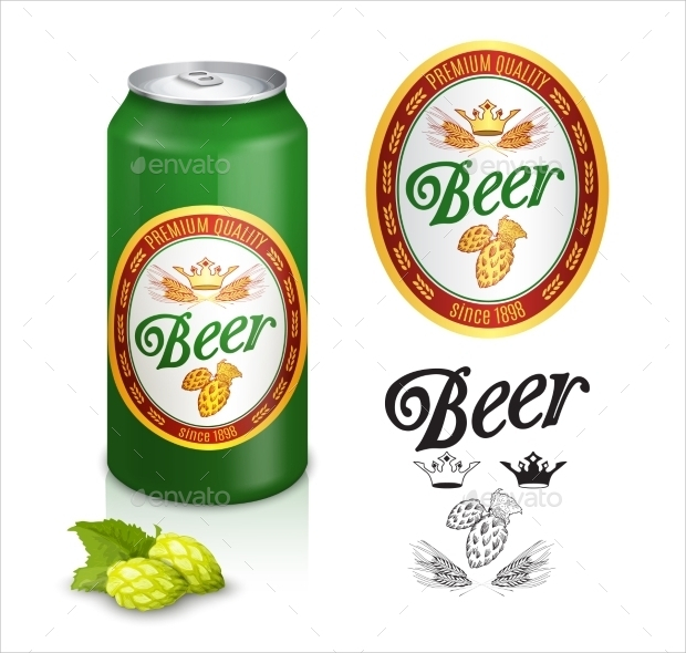 beer can label design