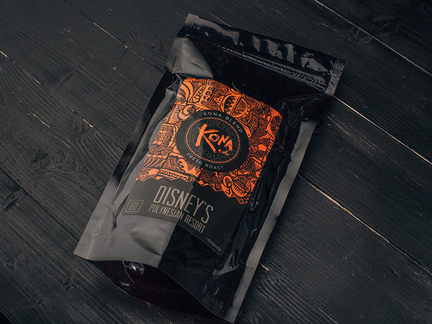 coffee bag label design