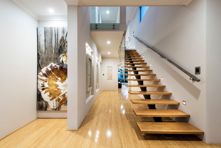floating timber staircase design