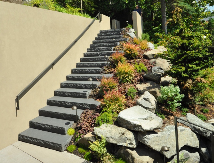 garden stone stairs